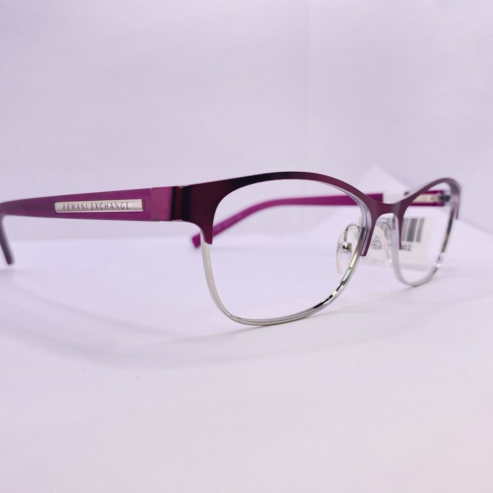 Armani Exchange Eyeglasses Frames AX 1010 6050 53 [] 16 140 Purple Authentic